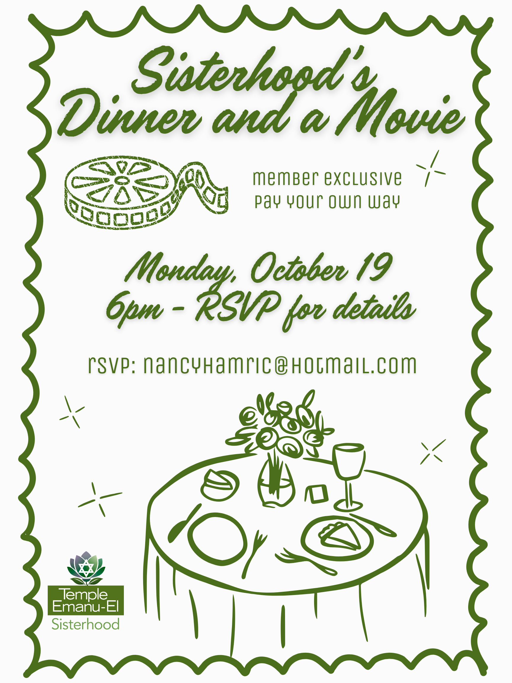 TEE Sis Dinner Movie 101926